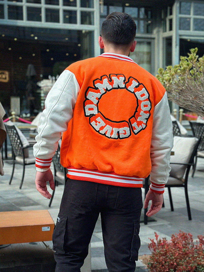 Attitude I DONT GIVE DAMN Varsity Men Jacket