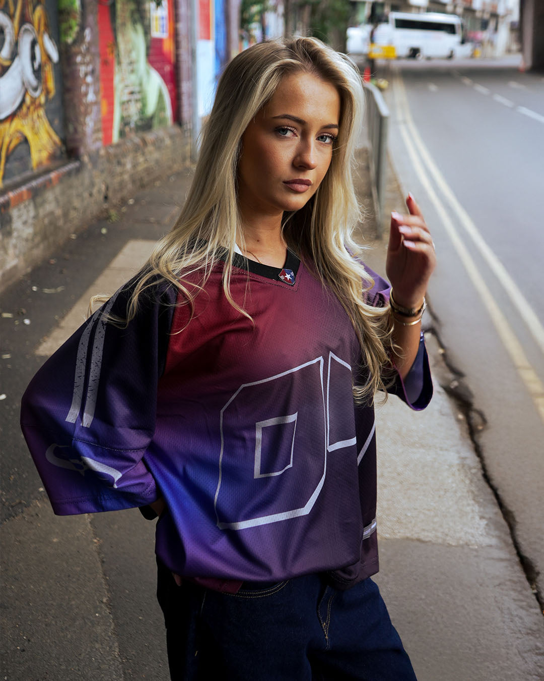 Unisex Fade Flex: Multi-Color Oversized Streetwear Jersey