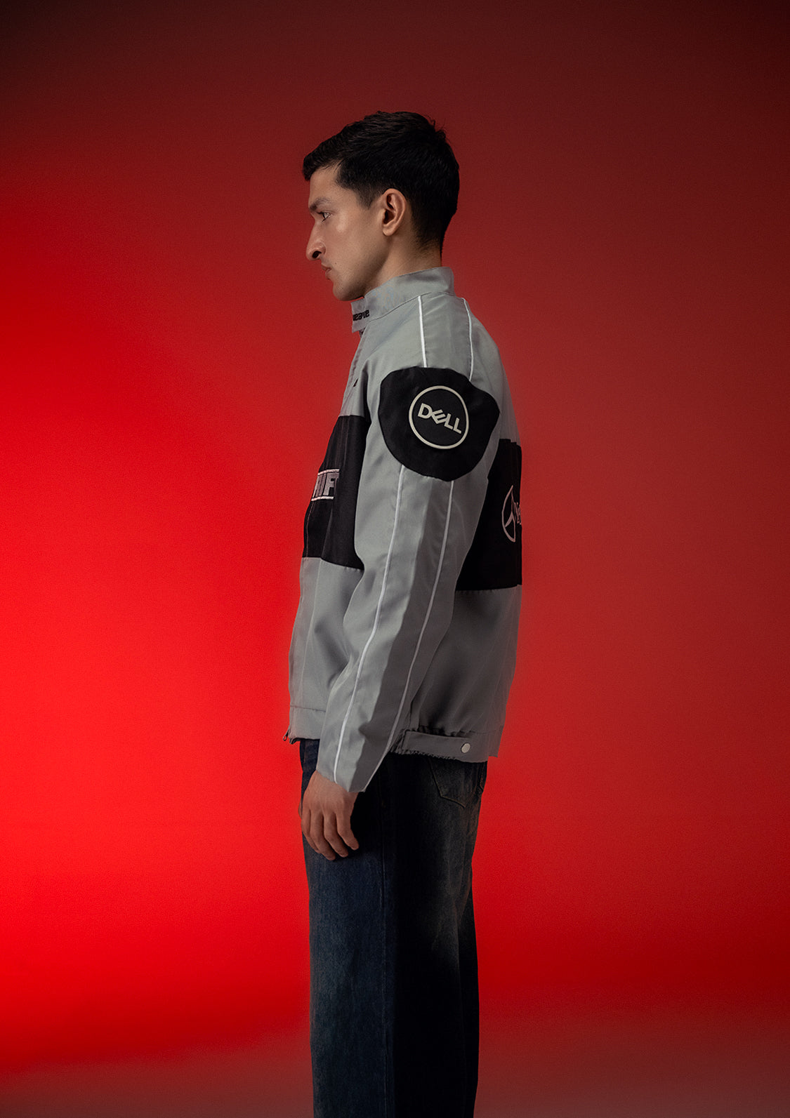 Unisex Zaavs DRIFT Grey Racer Jacket