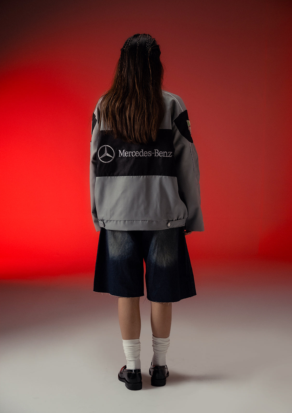 Unisex Zaavs DRIFT Grey Racer Jacket