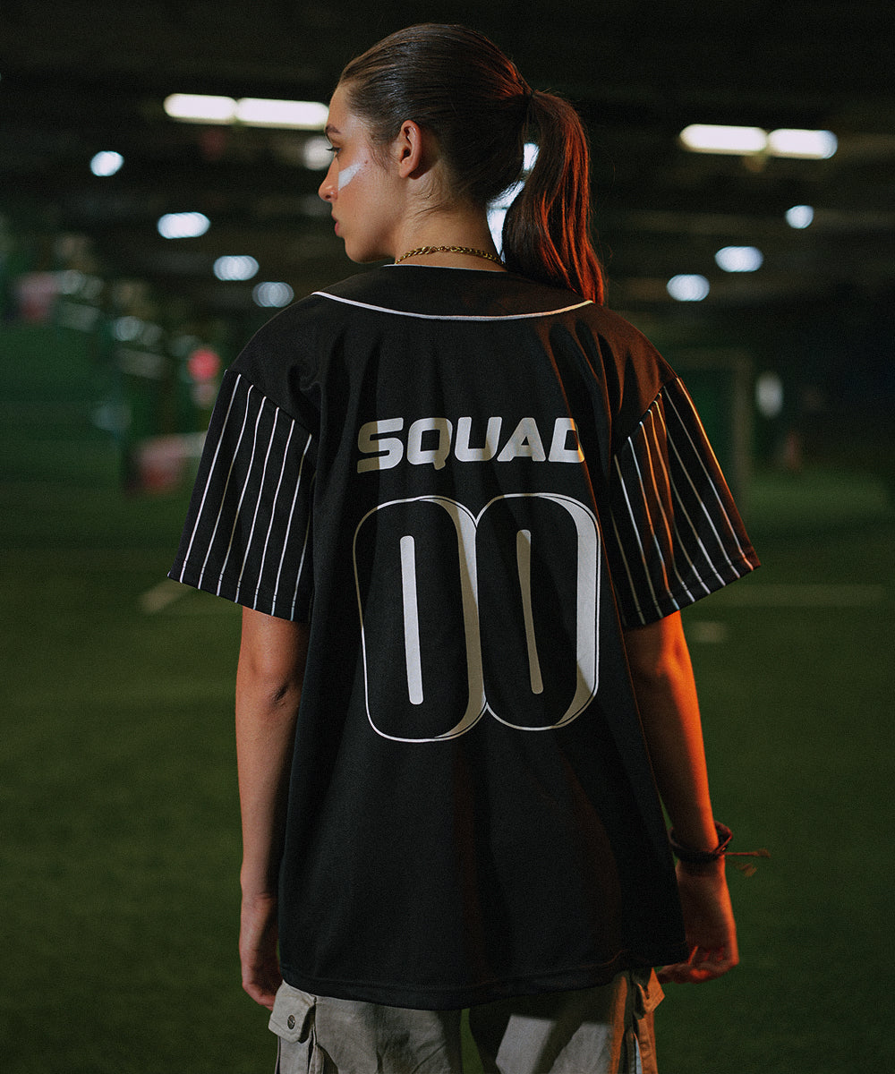 Unisex Zaavs Stripe Chicago (Black) Baseball Jersey