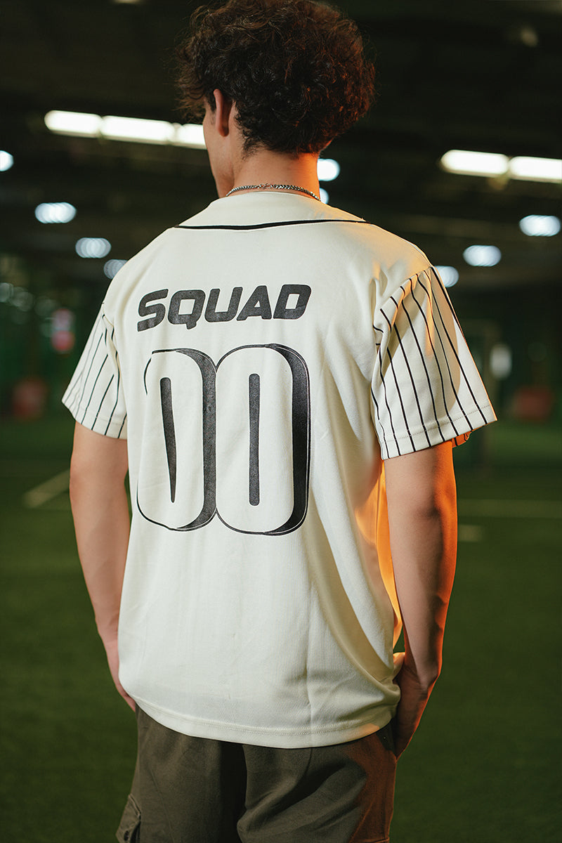 UNISEX Urban Stripe Evo Chicago (Off- White) Baseball Jersey