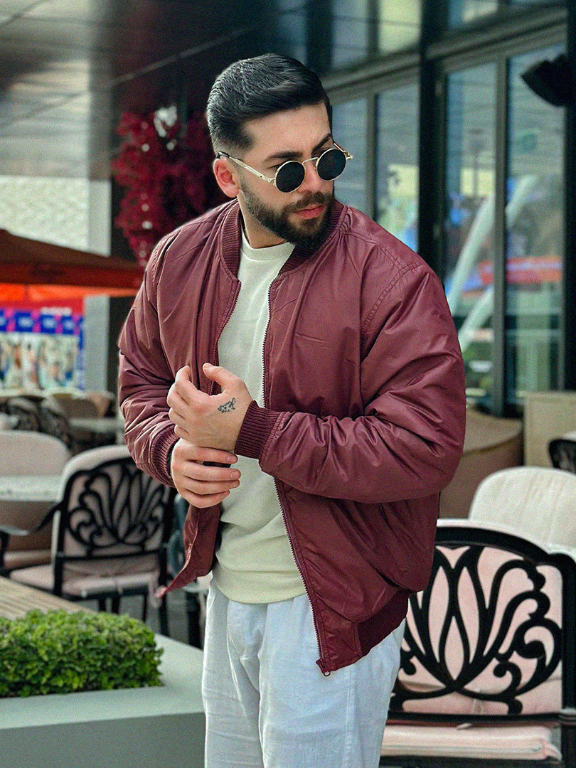 Maroon Skydiver Bomber Jacket