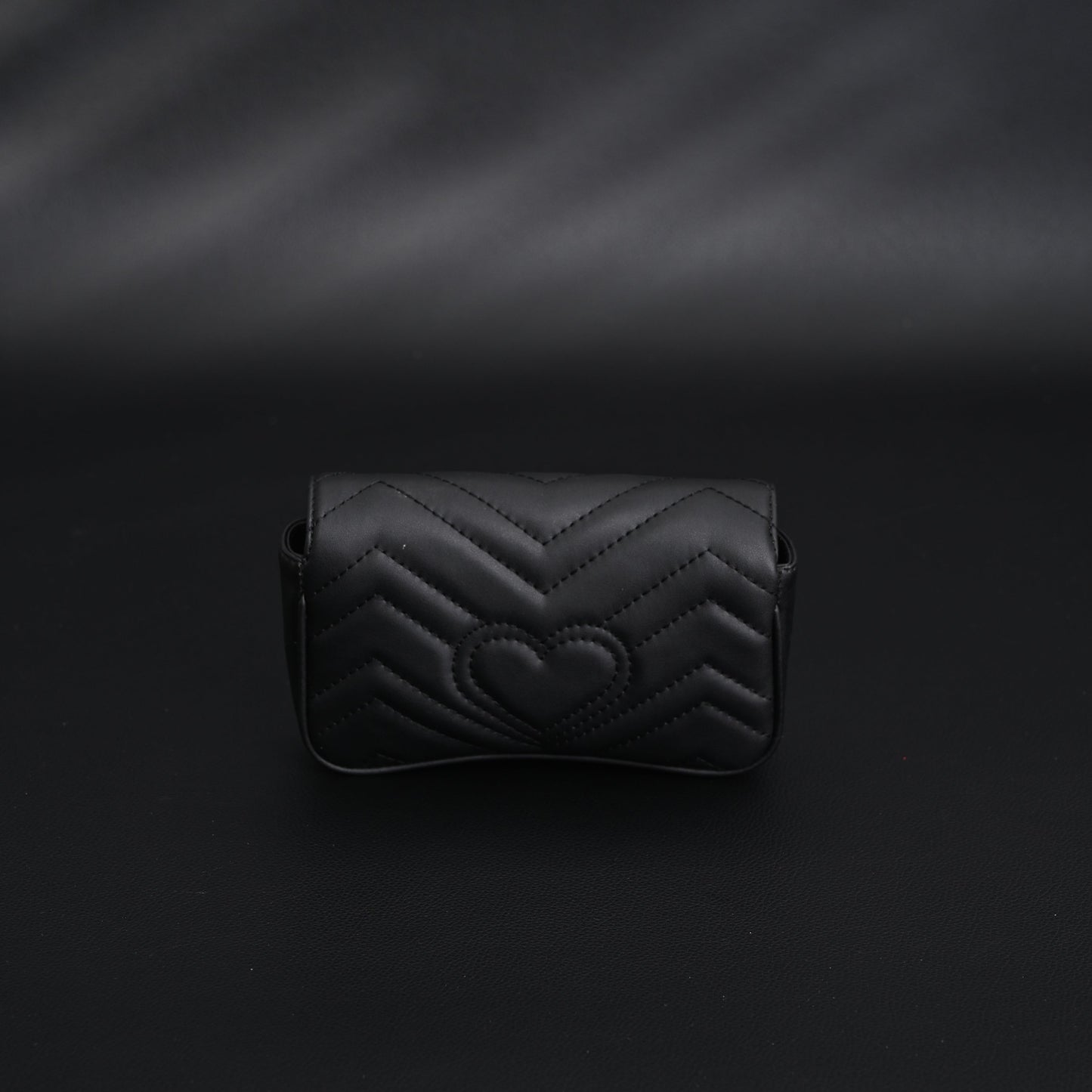 Gucci GG Marmont Matelassé Mini Shoulder Bag – Black Leather with Gold Chain